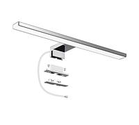 Azhien Lampe Pour Miroir LED Salle de Bains 10W 820lm,400mm Blanc Froid 6000K Lampe Miroir 230V IP44 Acier Inoxydable 3 en 1 Salle de Bain Lumiere 40cm