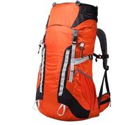 AZHKJKZH Hiking Backpack 52L Large Capacity Handy Durable Hiking Backpack Waterproof Rucksack Labor Saving Breathable Camping(Orange)