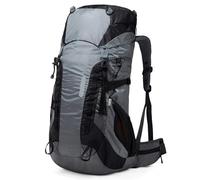 AZHKJKZH Hiking Backpack 52L Large Capacity Handy Durable Hiking Backpack Waterproof Rucksack Labor Saving Breathable Camping(Grey)