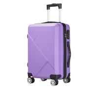 AZHKJKZH Suitcase with Wheels Carry On Luggage Hardcase Suitacse with Spinner Wheels Lightweight Hardshell Suitcase Travel Luggage(Purple,20in)