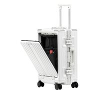 AZHKJKZH Suitcase with Wheels Large Capacity Carry On Luggage with USB Charging Port TSA Customs Lock Light Suitcase Travel Luggage(C,20 in)