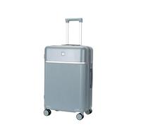 AZHKJKZH Suitcase with Wheels PC Hard Shell Luggage Trolley Case Travel Suitcase with Combination Lock Travel Luggage(Grey,20inch)