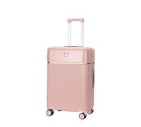 AZHKJKZH Suitcase with Wheels PC Hard Shell Luggage Trolley Case Travel Suitcase with Combination Lock Travel Luggage(Pink,24inch)