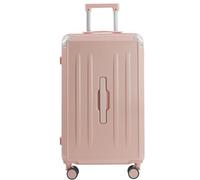 AZHKJKZH Suitcase with Wheels Suitcsases with Cup Holder USB Spinner Wheels Hardside Luggage Carry On Travel Luggage(Pink,24inch)