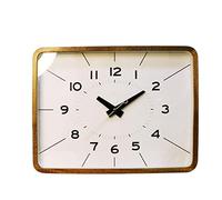AZHKJKZH Wall Mounted Clock Square Wall Clock Living Room Modern Quartz Silent Non Ticking Decorative Easy To Read For Living Room(12 inch)