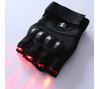Light Up The Gloves , Led Gloves LED Flashlight Gloves LED Light Gloves Light Up Gloves LED Skeleton Gloves Light Up Hand Gloves Led Party Gloves LED Gloves (Red)