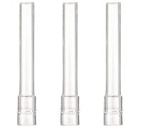 AZIDWERYQ 3Pcs Glass Stem for Steam/Smoke, 0.5x4 Straight Glass Tube, Transparent Glass Tubes, Washable Reusable Glass Pipe for Laboratory, Experiment, Teaching Glass Tubes