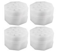 AZIDWERYQ 4Pcs Spiral Ikebana Stem Holder, 2.8 Inch Clear Silicone Spiral Stem Holder for Flowers, Flower Bouquet Supplies Ikebana