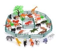 AZIDWERYQ 53Pcs/Set Plastic Animals Figures for Boys and Girls, Realistic Wild Animal Figures for Christmas Countdown Calendar Xmas Stocking Stuffers Toy Animals