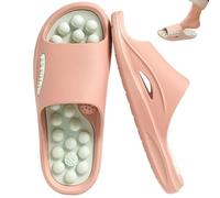 AZIDWERYQ Acupressure Slippers, Reflexology Massage Slippers for Women, Anti-Slip Comfort Acupressure Sandals for Stress & Tension Relief, Pain Management Massage for Women
