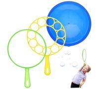 AZIDWERYQ Big Bubble Wand Set, 3PCS Giant Bubble Wand Bubbles Maker with Tray for Kids Adults Summer Outdoor Playtime Activity Party Favors