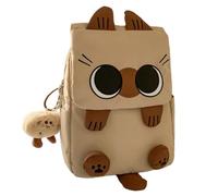 AZIDWERYQ Cartoon Backpacks, Siamese Cat Cute Backpack with Chic Pendant Y2K Kawaii Large Capacity School Bag for Travel, Work, or Casual Outings Funny Backpack