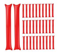 AZIDWERYQ Cheering Stick Inflatable Thunder Stick Plastic Spirit Noise Maker for Sport Event Birthday Party Favor 50PCS 60 * 10 Red Noise Makers for Cheering