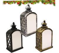 AZIDWERYQ Christmas Lantern, 3Pcs 3 x 2 x 6 Sublimation LED Lantern, Blanks Lights for DIY, Battery-Operated Night Light for Christmas Home Decorations and Gifts, Style1 Lights