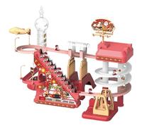 AZIDWERYQ Climbing Santa Electric Cute Light Music Plastic Christmas Toys Stair Slide for Kids Girls Boys, 22x14x15 Inch Christmas Toy