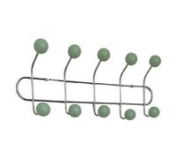 AZIDWERYQ Coat Rack Wall Mount, 16x6 Double Row Damage Free Wall Coat Rack with 10 Hooks for Bathroom Bedroom Kitchen Towel Robe Clothes Mounted