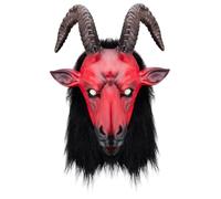 AZIDWERYQ Devil Mask Scary 3D Full Head Horn Goat Mask Monster Demon Halloween Costume for Easter Halloween Cosplay Party Goat