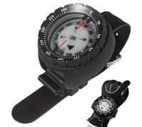 AZIDWERYQ Dive Compass Waterproof Night Vision Wrist Compass Precise Underwater 50m/164ft Watch with TPU Band Black