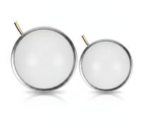 AZIDWERYQ Dollhouse Ceiling Light 2PCS Round Small Scale Fixtures for Doll House, Warm White LED, Easy-Install Dollhouse Lights to Elevate Your Miniature Decor