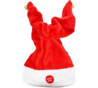 AZIDWERYQ Electric Santa Hat Singing Swinging with Bells Battery