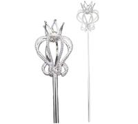 AZIDWERYQ Fairy Wand, 20 Inch Rhinestone Crown Princess Wands for Little Girls Halloween Party Photography Prop Princess Wands for Little Girls