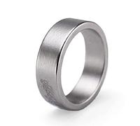 AZIDWERYQ Finger Ring Coin Finger Magician Trick Props Show Ring for Man Woman 18mm Silver Unisex Simple