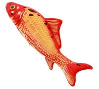 AZIDWERYQ Fish Stuffed Animal, Large 3D Red Koi Plush Soft Fish Pillow Lifelike Goldfishs Shape Plush Cushion Decor, 35.4in Pillow