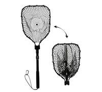 AZIDWERYQ Fishing Net with Handle Foldable Aluminum Alloy Frame Landing Nets for Fishing with Hanging Rope Net with Handle