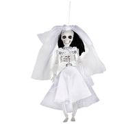 AZIDWERYQ Halloween Skeleton, Gothic Wedding Themed Small Skeleton with Dress for Spooky Wedding, Haunted House, Halloween Party, Indoor & Outdoor Décor, Woman