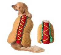 AZIDWERYQ Hot Dog Dog Costume Funny Pet Apparel Halloween Christmas M