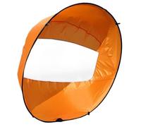 AZIDWERYQ Kayak Sail, 42 Inch Foldable Paddle Board Sail with Clear Window, Kayak Sun Shade Canoe for Boat Sailboat Canoe, Orange Paddle Board