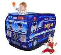 AZIDWERYQ Kids Play Tent Pops-Up Vehicle-Shape Kids Play Tent with Door Flip & Top Opening Car Toddler Playhouse with Wire Frame for Girls Boys (Police Car) Indoor