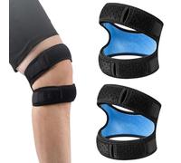 AZIDWERYQ Knee Brace 1 Pair Patellar Tendon Support Strap Breathable Impacts-Resistant Knee Bands for Basketball, Soccer, Running, Tendonitis