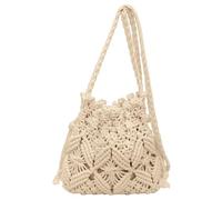 AZIDWERYQ Macrame Purse, Boho Crochet Crossbody Bag with Drawstring, Crochet Purses for Women Summer Beach