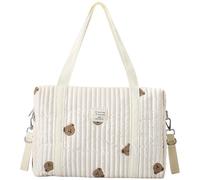 AZIDWERYQ Messenger Diaper Bag Tote, 14.1x4.7x11.8 Inch Large Capacity Baby Bag, Portable Lightweight Diaper Tote with Handle and Strap for Travel