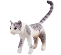 AZIDWERYQ Realistic Tabby Cat Stuffed Animals, Plush Kitten Toy, Lifelike American Shorthair Cat, Kitty Stuffed Animals Dolls for Anxiety, Women Kids Bedtime /13.7Inch lifelike
