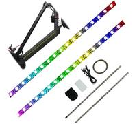 AZIDWERYQ Skateboard Lights, Scooter Lights for Night Riding, Colour Changing Waterproof Scooter, Foldable Decorative Skateboard for, Longboard Lighting Accessories, 50cm