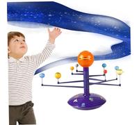 AZIDWERYQ Solar System Model, HD Solar System Projector with 8 Planets Astronomical Science Educational Tool Kit Planetarium Space Toys for Kids Over 3 Years Old Boys Girls Kit