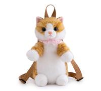 AZIDWERYQ Stuffed Animal Backpack, Yellow Striped, Soft for Outings | Soft Fluffy Fabric, Suitable for Kids, for Casual Outings