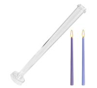 AZIDWERYQ Taper Candle Mold, 13 inch Clear Plastic Pillar Candle Mould, Reusable Candle Body Molds for Candle Making Classic Tall Taper Mold for Church, Wedding, Candlelight Dinner, Valentine's Day