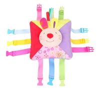 AZIDWERYQ Toddler Travel Toys with 6 Pair Buckles Bee Pattern Educational Toys with Numbers on Back & Built-in Pocket Sounding Toddler Gifts for Fine Motor Basic Skill, Style 1 Activities