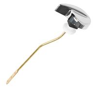 AZIDWERYQ Toilet Handle Replacement Kit 9 Inch Bent Toilet Flusher Replacement Kit on Side Plated Universal Brass & Zinc Alloy Handle Flush