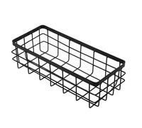 AZIDWERYQ Wall Basket, 10x4x3 Inch Heavy Duty Hollow Metal Hanging Wire Basket, Home Organization for Bathroom, Kitchen, Office, Shop Hanging Wire