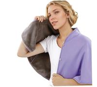 AZIDWERYQ Warm Shawl 32x17 Thickened Plush Protective Shoulder Shawl, 360° Wrap Soft Comfortable Washable Shoulder Cape for Elderly Women Old People Winter Shawl Bed Jackets for Elderly Women
