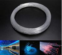 AZIMOM PMMA Plastic End Glow Fiber Optic Cable 1.5mm(0.06in)50m(164ft)/Roll for Star Sky Ceiling All Kind Led Light Engine Driver Source