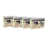 Azimuth Natural Soap with Black Sea Lye and Seaweed Extract, Face and Body, 4x100g