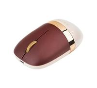 Azio IZO Wireless Optical Mouse - Bluetooth 3.0 & 5.0/2.4G RF-USB, Ambidextrous Design, PixArt PAW3212 Sensor, 1000/1600/2400 DPI, Rechargeable, Black & Dark Bronze - PC & Mac, Baroque Rose (IM106)