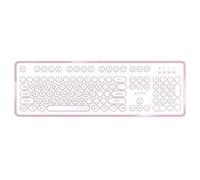 Azio MK-RETRO-07 USB Vintage Inspired Mechanical Keyboard (Blue Switch), White and Rose Gold Edition