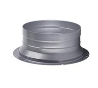 AZITICY Metal Flange Ventilation Pipe Connector Wall Air Tube Hose Flange Adapter for Duct Fan Kitchen Air Vent Exhaust Ventilator Range Hood (Model C / 100mm)