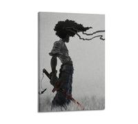 Azizat Afro Samurai Moive Poster Wall Art Decor Print Picture Paintings for Living Room Bedroom Decoration 24x36inch(60x90cm) Frame-style